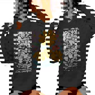 Boho Floral Growth Not Perfection Special Education Teacher Women Hoodie - Monsterry