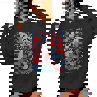 Boho Floral Stars Stripes And Equal Rights 4Th Of July Women Hoodie | Mazezy