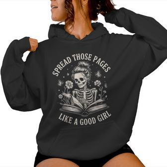 Book Lover Born To Read Books Forced To Read Emails Groovy Women Hoodie - Thegiftio UK