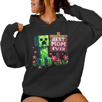 Boy Mom Best Mom Ever Mother's Day Video Game Pixel Women Hoodie - Thegiftio UK