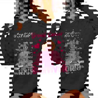 Breast Cancer Awareness Warrior Black Melanin Survivor Women Hoodie - Thegiftio