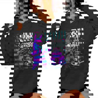 Bruh Dabbing Its My 9Th Birthday Llama Pinata Boy Girl Party Women Hoodie | Mazezy