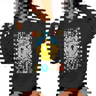 Bruh I'm Four 4 4Th Birthday Groovy Boys Girls 4 Years Old Women Hoodie - Thegiftio