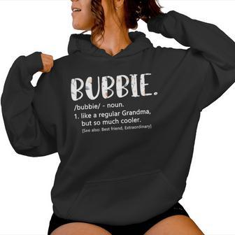 Bubbie For Idea Cute Grandma Bubbie Women Hoodie - Thegiftio UK
