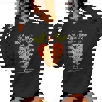 Carottes Drôles Amoureux Des Légumes De Laaint-Valentin Sweat à capuche femme - Cadeauxyz