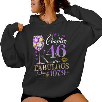 Chapter 46 Fabulous Est 1979 46Th B-Day Queen Diamond Women Hoodie - Monsterry