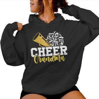 Cheer Grandma Hearts Cheerleading Grandmother Women Hoodie - Thegiftio UK