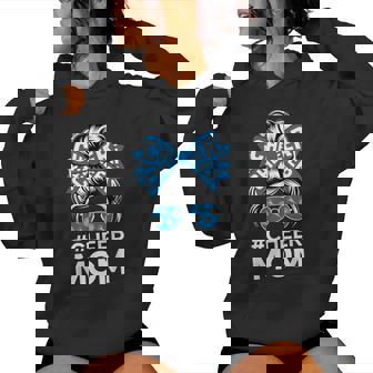 Cheer Mom Sports Fan Bow Sunglasses Cheerleading Support Women Hoodie - Monsterry