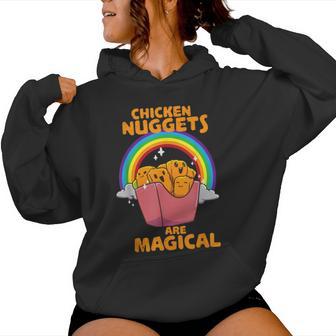 Chicken Nuggets Lustiges Food Lover Essen Kapuzenpullover für Damen - Geschenkecke
