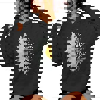 Christian Inspirational Christ Whotrengthens Me レディースパーカー - Kawaiitshirt