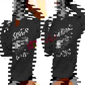 Christmas In July Flamingo Pink Women Hoodie | Mazezy