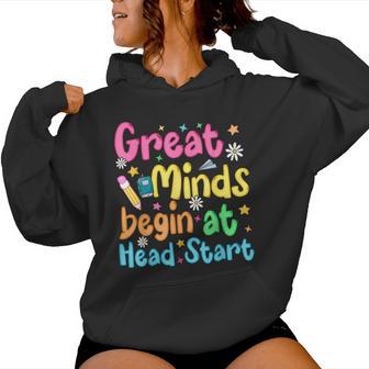 Colorful Head Start Teacher For Preschool Educators Women Hoodie - Thegiftio UK