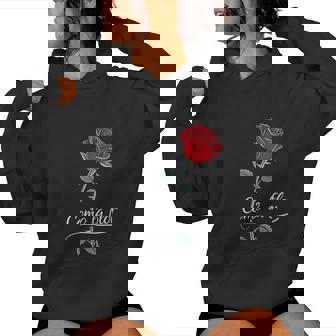 Como La Flor Like The Flower Rose Love Women Hoodie - Thegiftio UK
