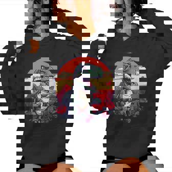 Costume De Dinosaure Avec Roses Amusantes Pour Garçons Et Filles Sweat à capuche femme - Cadeauxyz