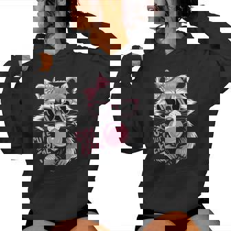 Cute But Feral Raccoon Cute Raccoon Women Hoodie | Mazezy