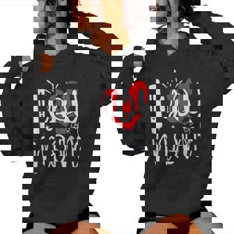 Cute Mom I Love You Mom With Heart Women Hoodie - Monsterry