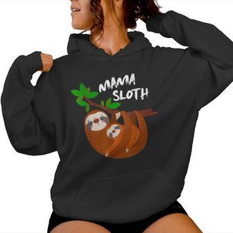 Cute Sloth Mom Sloth Women Hoodie - Thegiftio UK