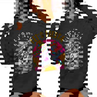 Dabbing Unicorn Cinco De Mayo Pour Enfants Et Filles Let's Fiesta Sweat à capuche femme - Cadeauxyz