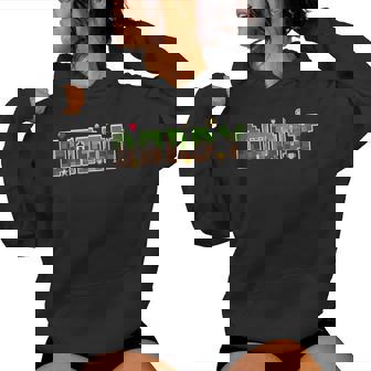 Dad And Mom Daddy Of The Birthday Boy Video Gamer Pixel Women Hoodie - Thegiftio UK