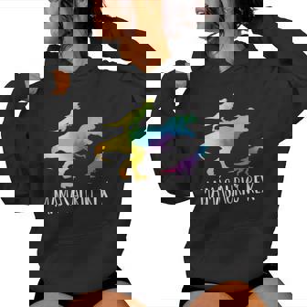 Dia De La Madre Mamásaurio Rex Mejor Mama Sudadera con capucha para mujer - Regaloses