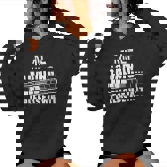 Divertido Milf Cargando Por Favor Esperar Día De La Madre Esposa Cuello Sudadera con capucha para mujer - Regaloses