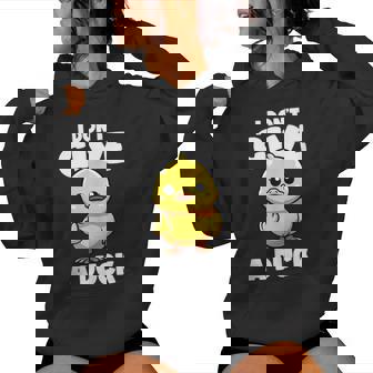 I Don't Give A Duck Lover Lustiger Entenbesitzer Rude Ich Liebe Ente Kapuzenpullover für Damen - Geschenkecke