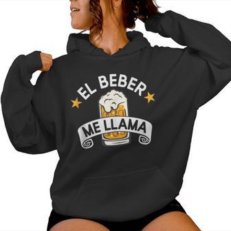 El Beber Me Llama Frase Divertida Amantes De La Cerveza In Mangas Sudadera con capucha para mujer - Regaloses