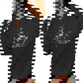 English Pointer Mom Heartbeat With Dog Cool For Women Hoodie - Thegiftio UK