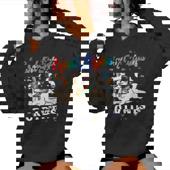 Equal Rights Or I Bites Pride Month Ally Cat Feminist Women Hoodie - Thegiftio UK