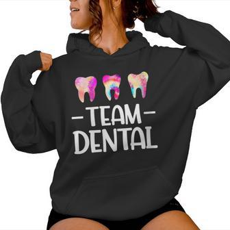 Equipo Dental Dental Team Cuello Sudadera con capucha para mujer - Regaloses