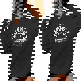 Fatherhood Is Kingdom Work Christian Dad Father's Day Faith Women Hoodie - Thegiftio UK