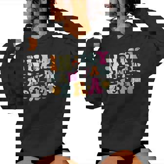 Fathers Day Grandpa Groovy In My Paw Paw Era Women Hoodie - Monsterry