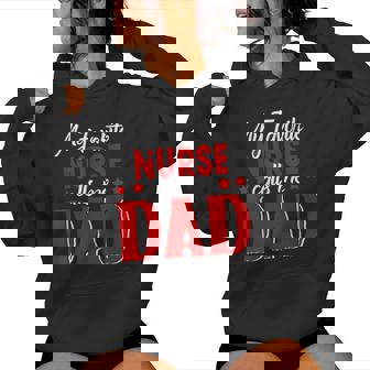 My Favorite Nurse Call Me Dad Happy Father's Day Women Hoodie - Thegiftio