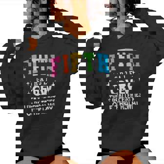 Fifth 5Th Grade Crew Real Celebrities Of The Hallway Women Hoodie - Thegiftio