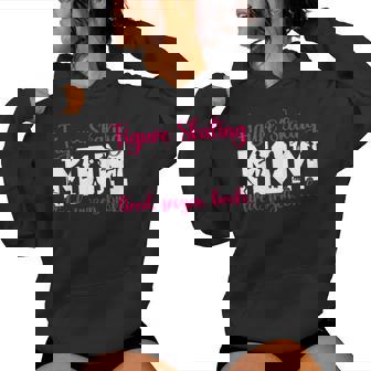 Figure Skating Mom Tired Frozen Mom Of A Figure Skater Mama Women Hoodie | Mazezy