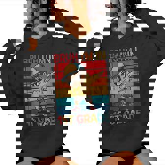 First Grade Dabbing Boy Bruh I'm In 1St Grade Student School Women Hoodie | Mazezy