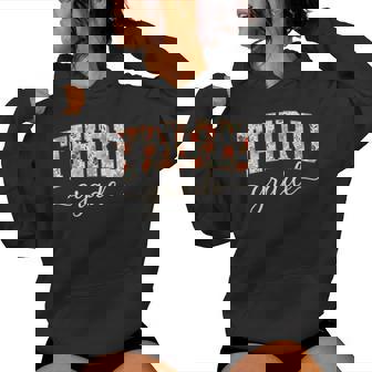 Floral Third Grade Back To School For Students And Teachers Women Hoodie | Mazezy