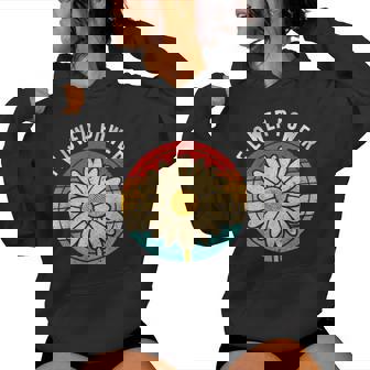 Flower Power Retro Nature Nostalgieintageentilateur Sweat à capuche femme - Cadeauxyz
