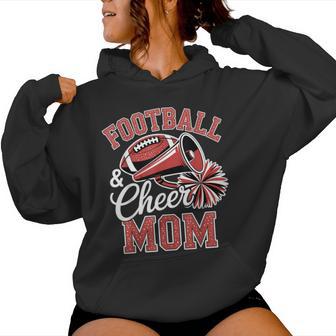 Football Cheer Mom For Vintage Cheerleader Women Hoodie - Thegiftio UK