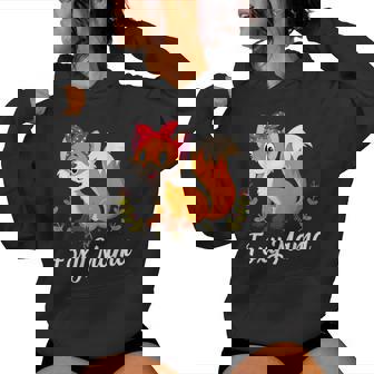 Fox Animal Lover Cute Foxy Mama Mother's Day Women Hoodie - Monsterry