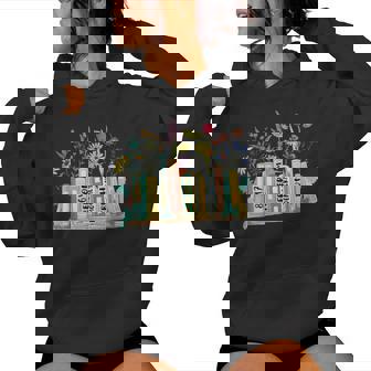 Freedom Democracy & Truth 8647 Retro Book Flower Women Hoodie - Thegiftio