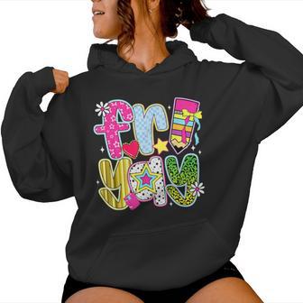 Fri-Yay Happy Friday Weekend Teacher Back To School Women Hoodie - Thegiftio UK