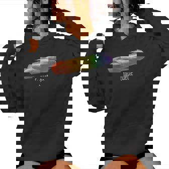 Baguette Rainbow Faguette Lgbt Pride Month Women Hoodie | Mazezy