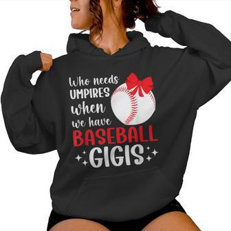 Baseball Gigi Grandma Gigi Of A Baseball Player Gigi Women Hoodie - Thegiftio UK