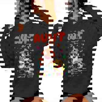Birthday Boy Girl Aunt Of The Birthday Family Shark Women Hoodie - Thegiftio