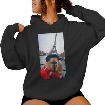 Capybaraelfie Paris Tour Eiffel Mode Hommes S Sweat à capuche femme - Cadeauxyz