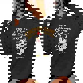 Chicken Game Don't Look At The Chicken Meme Gag Women Hoodie - Monsterry