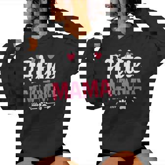 Dog Pittie Mom Pitbull Dog Lovers Women Hoodie - Monsterry