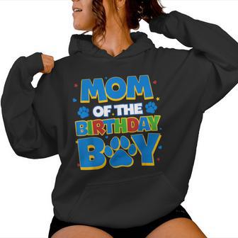 Family Matching Party Mom Of The Birthday Boy Women Hoodie - Thegiftio UK