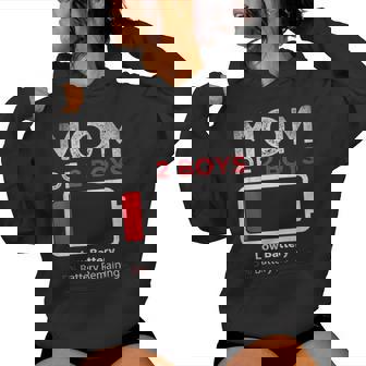 Mom Of 2 Boys From Son Birthday Women Women Hoodie - Thegiftio